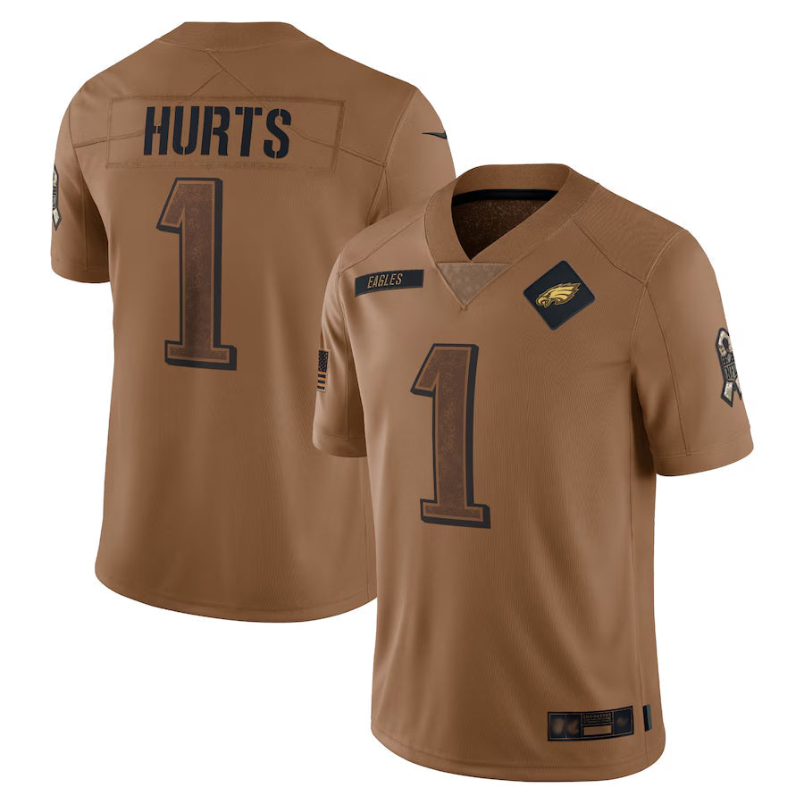 Custom #1 Brown PHI Football Shirt Top