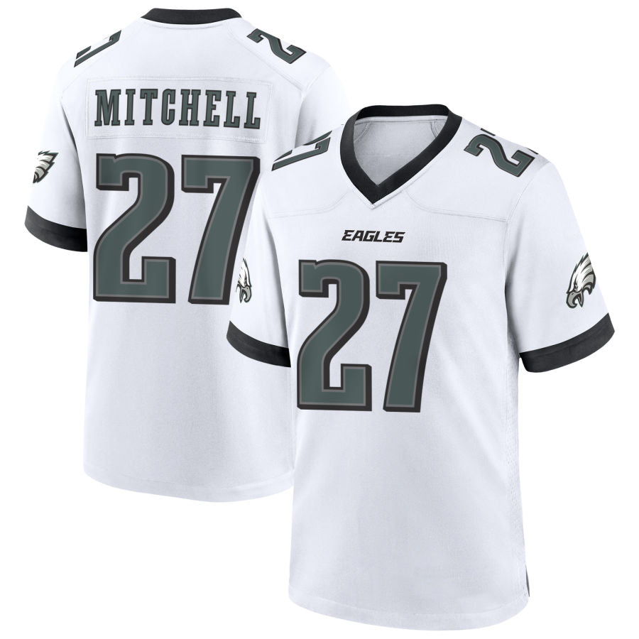 Custom #27 White PHI Football Shirt Top