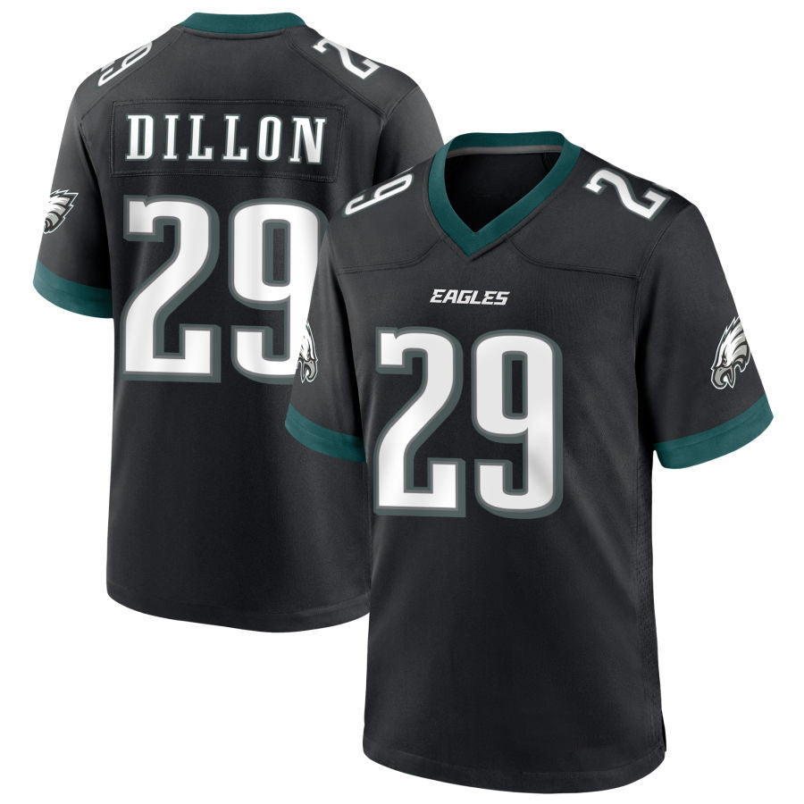 Custom #29 Black PHI Football Shirt Top