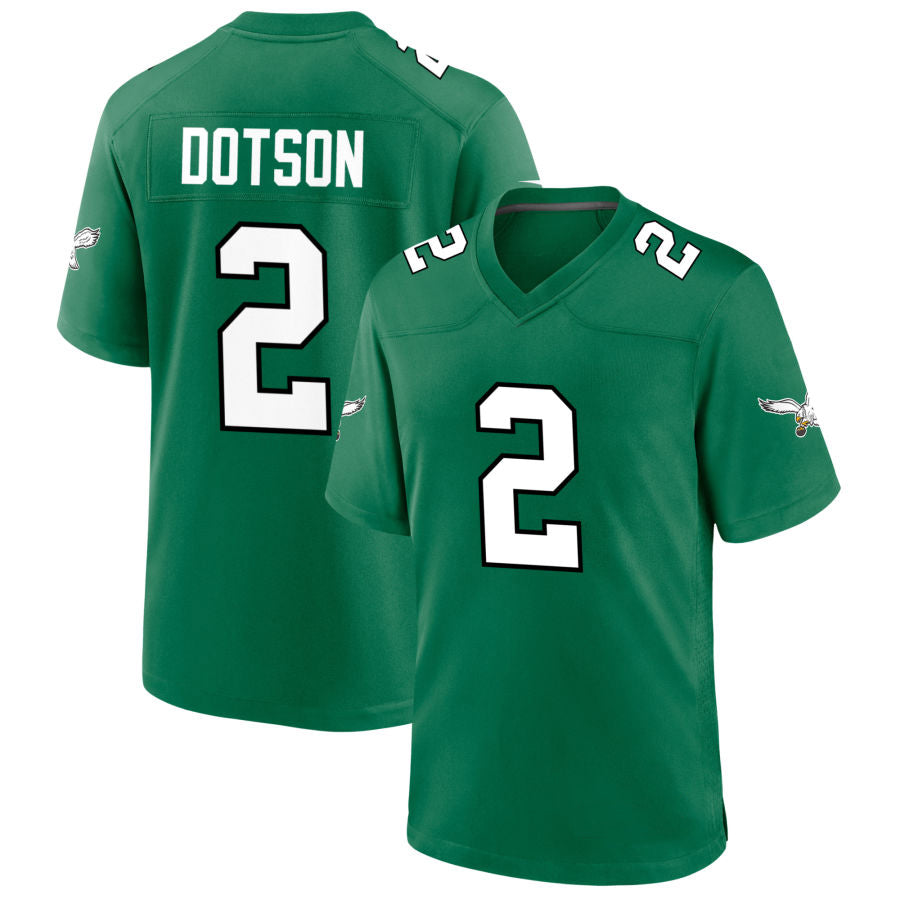 Custom #2 Green PHI Football Shirt Top