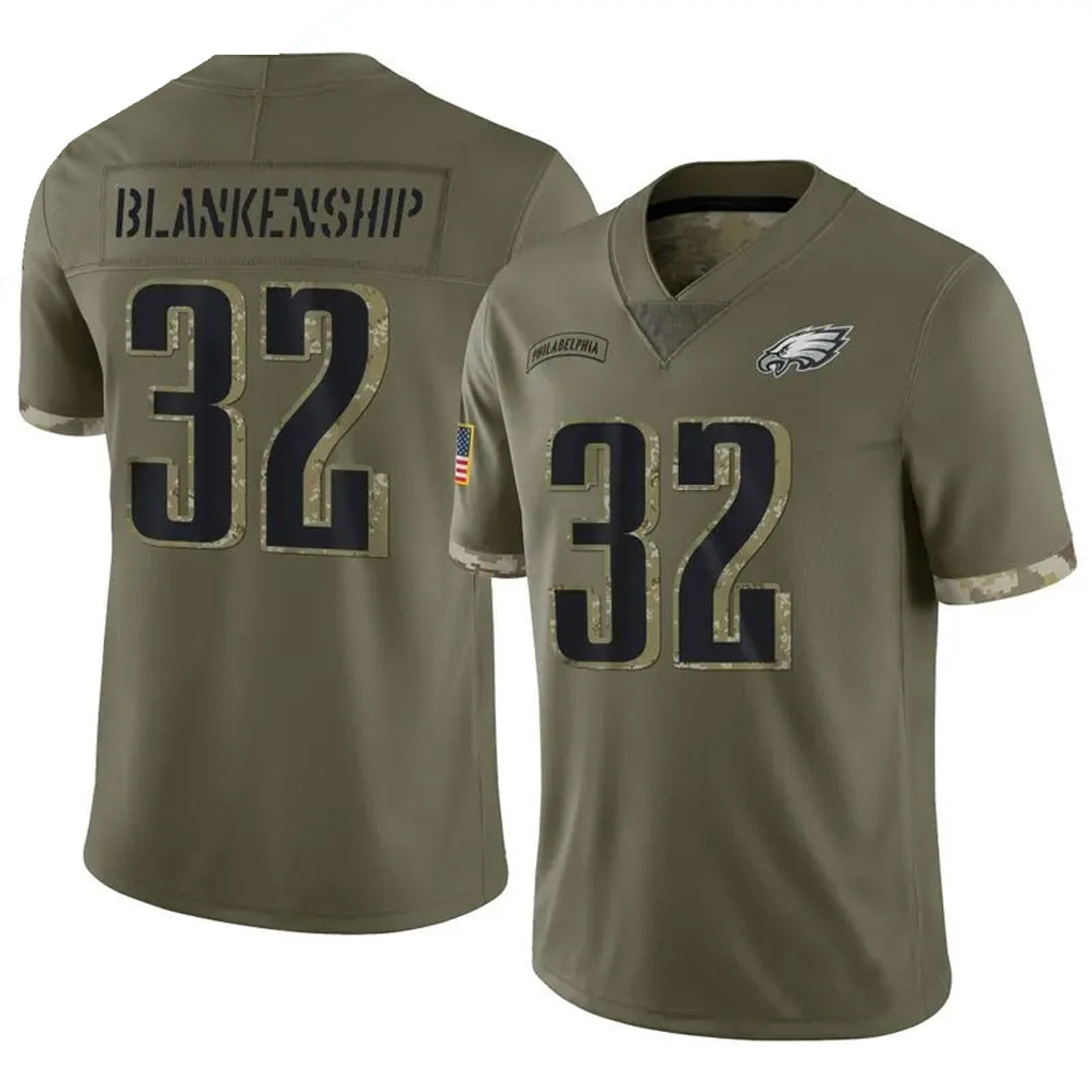 Custom #32 Olive PHI Football Shirt Top