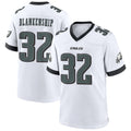 Custom #32 White PHI Football Shirt Top