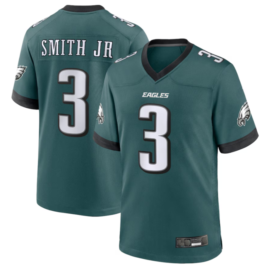 Custom #3 Midnight Green PHI Football Shirt Top