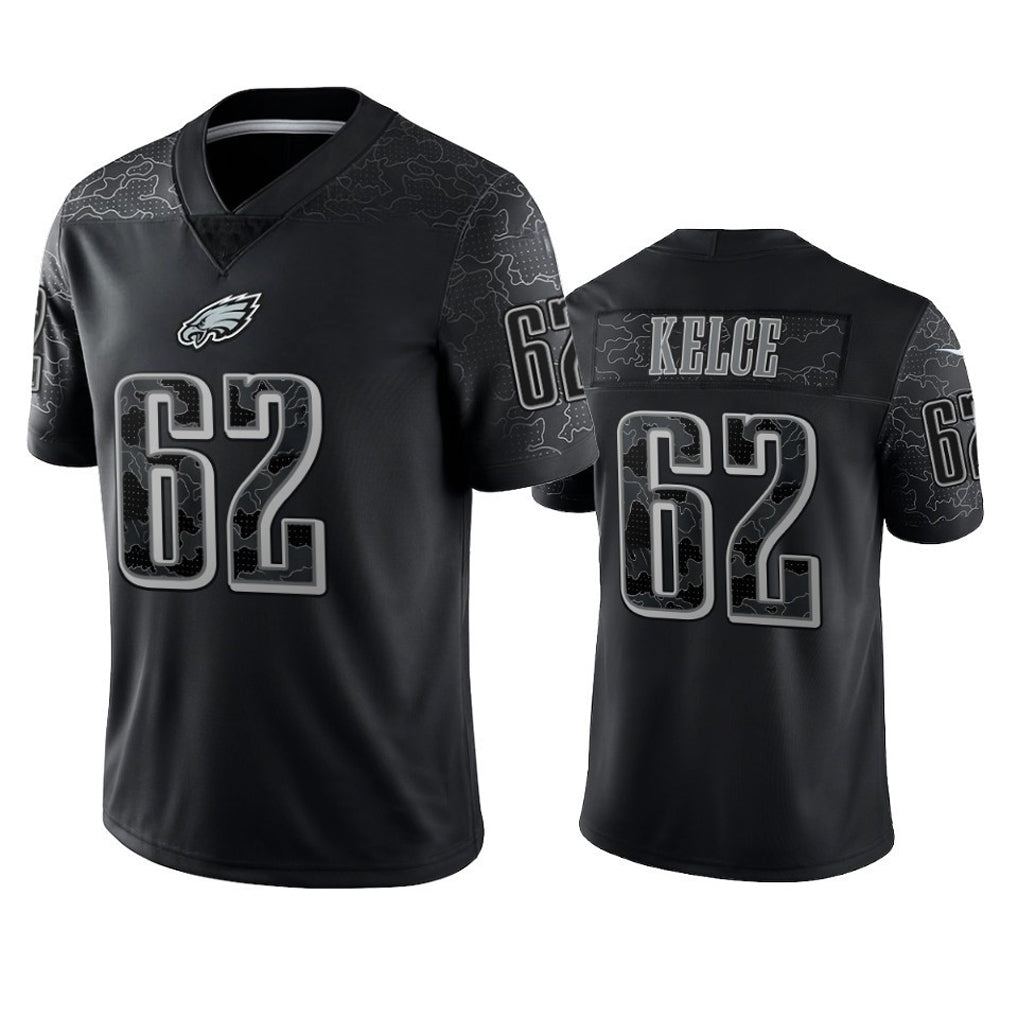 Custom #62 Black PHI Football Shirt Top