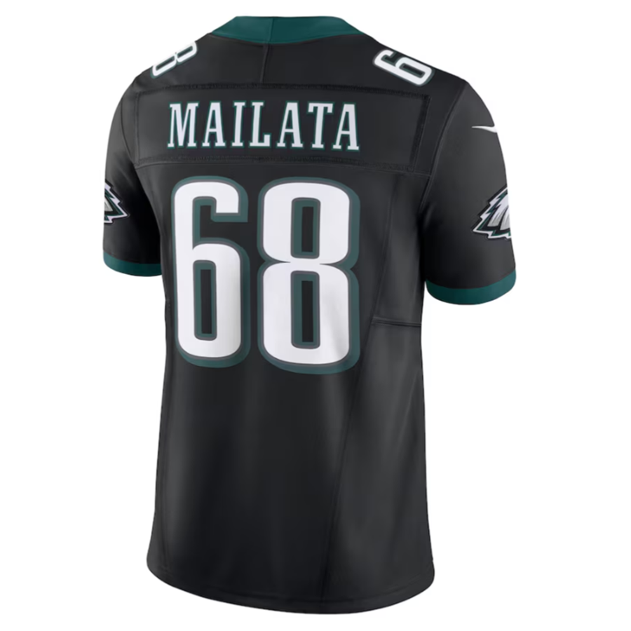 Custom #68 Black PHI Football Shirt Top