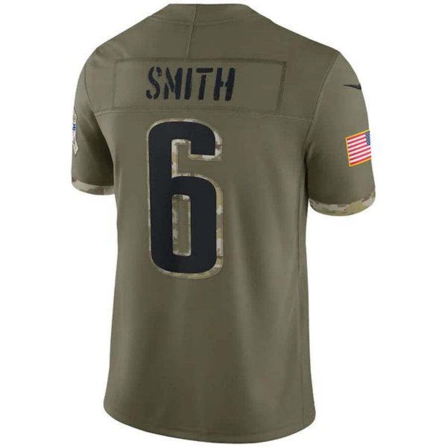 Custom #6 Olive PHI Football Shirt Top