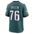 P.Eagles #76 Kenyon Green Player Green Home Game Football Jerseys