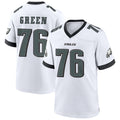 Custom #76 White PHI Football Shirt Top
