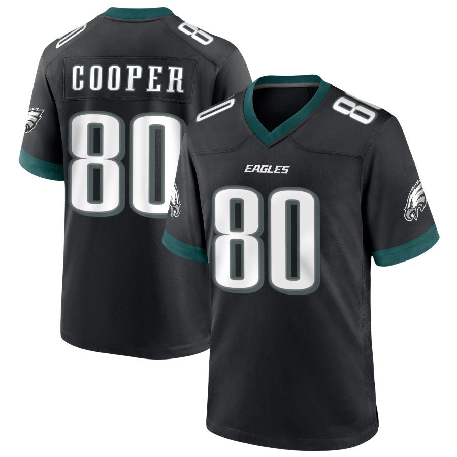 Custom #80 Black PHI Football Shirt Top