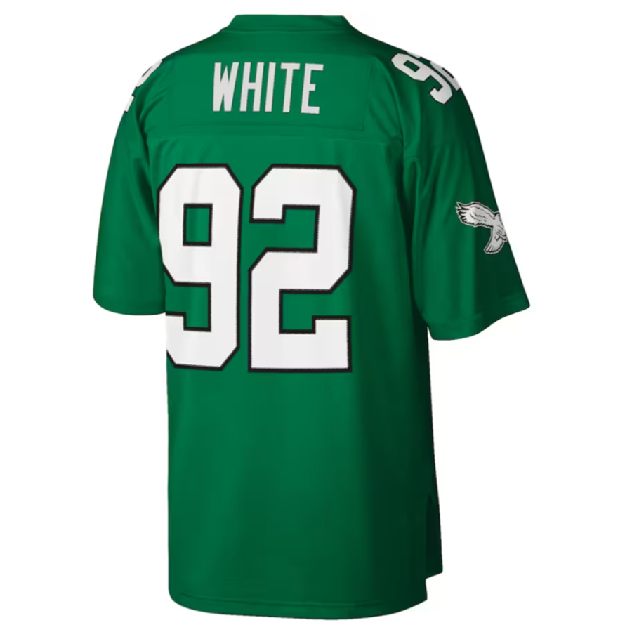 Custom #92 White 1990 PHI Football Shirt Top