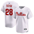Custom #28 White PHI Baseball Shirt Top