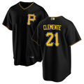 P.Pirates #21 Roberto Clemente Player Black Limited Baseball Jerseys