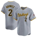 P.Pirates #2 Spencer Horwitz Player Gray Limited Baseball Jerseys