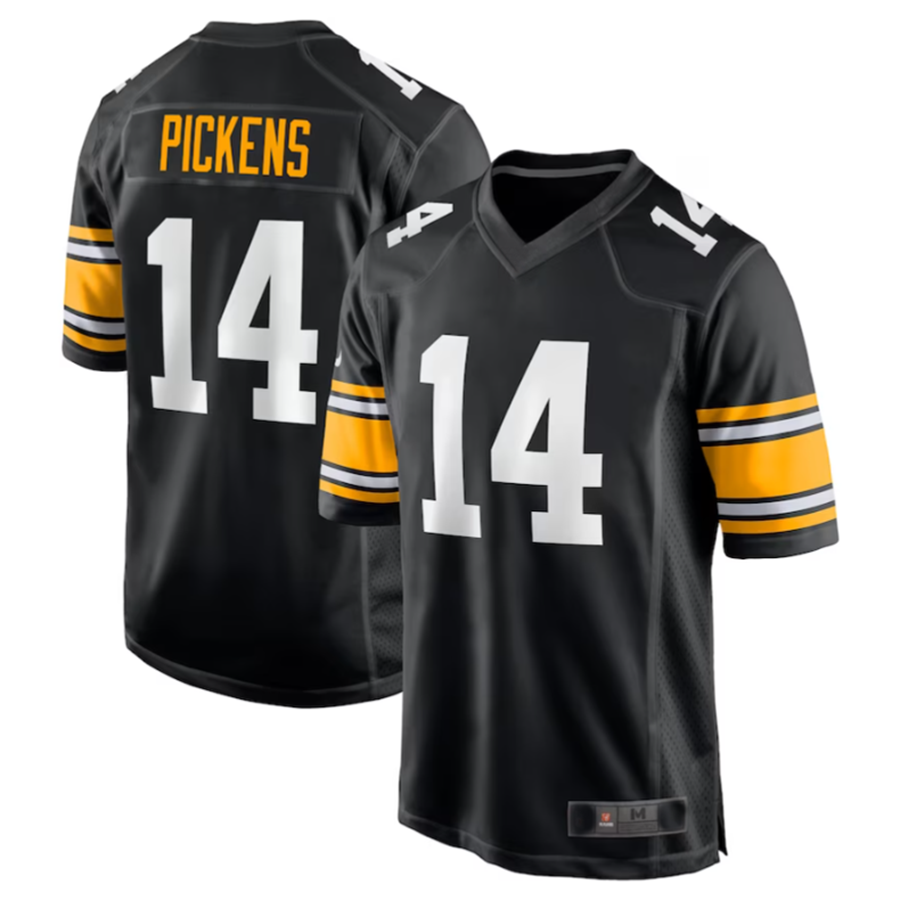Custom #14 Black PIT Football Shirt Top