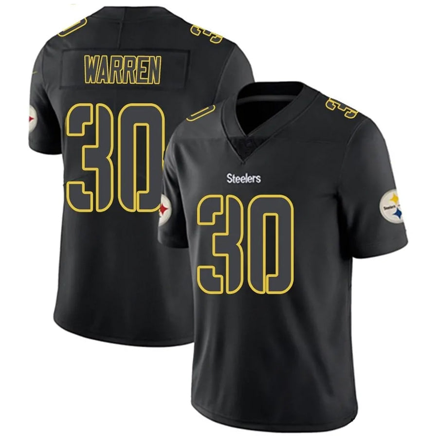 Custom #30 Black PIT Football Shirt Top