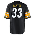 P.Steelers #33 Jack Sawyer Player Black Game Football Jerseys