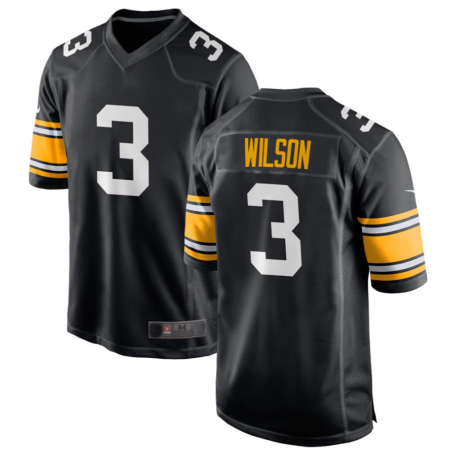 Custom #3 Black PIT Football Shirt Top