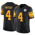 Custom #4 Black PIT Football Shirt Top