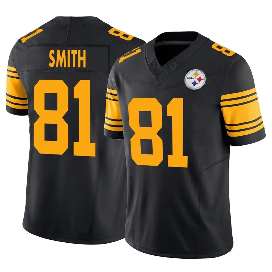 Custom #81 Black PIT Football Shirt Top