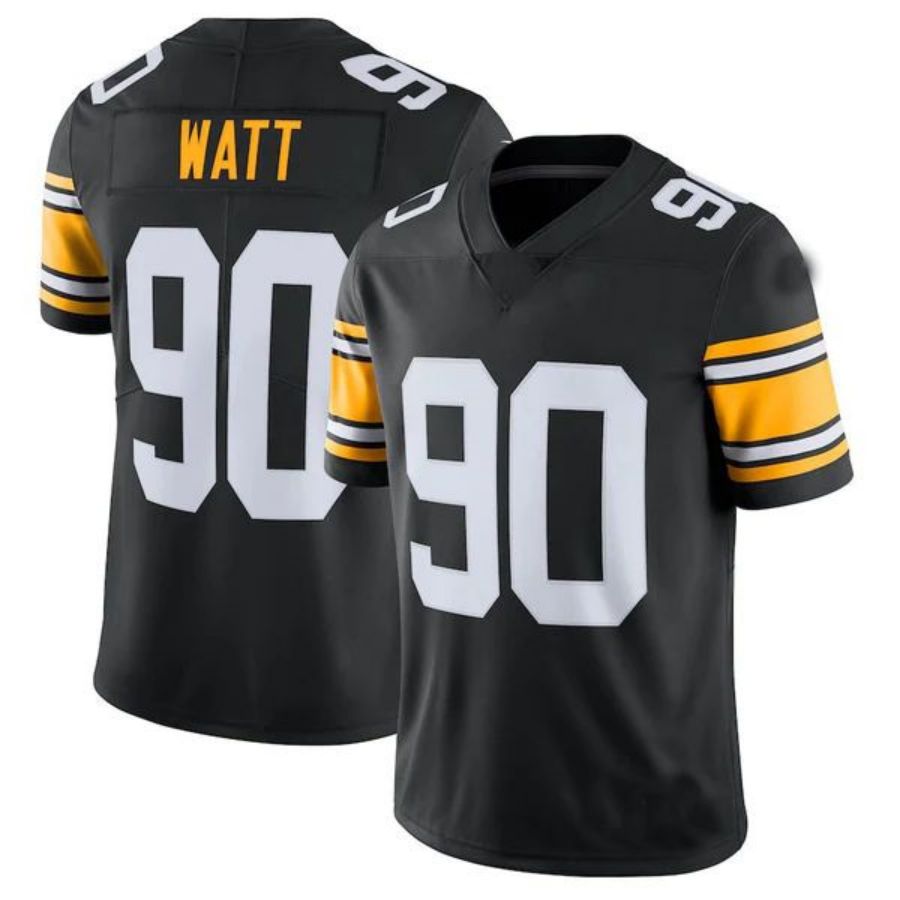 Custom #90 Black PIT Football Shirt Top