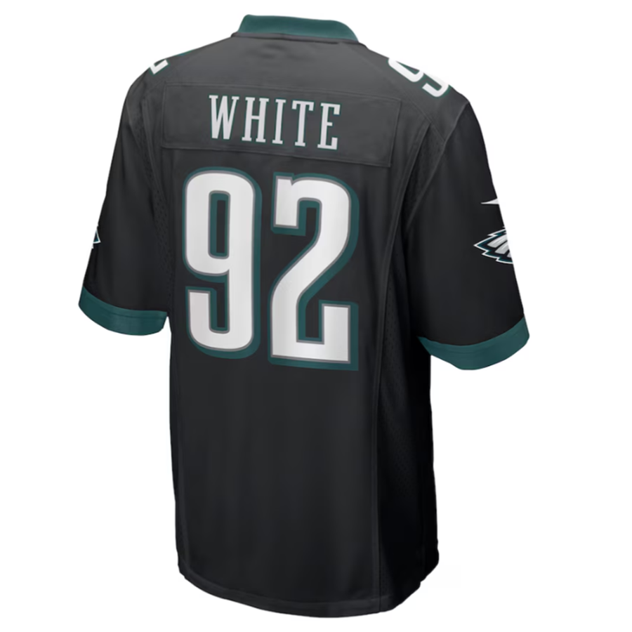 Custom #92 Black PHI Football Shirt Top