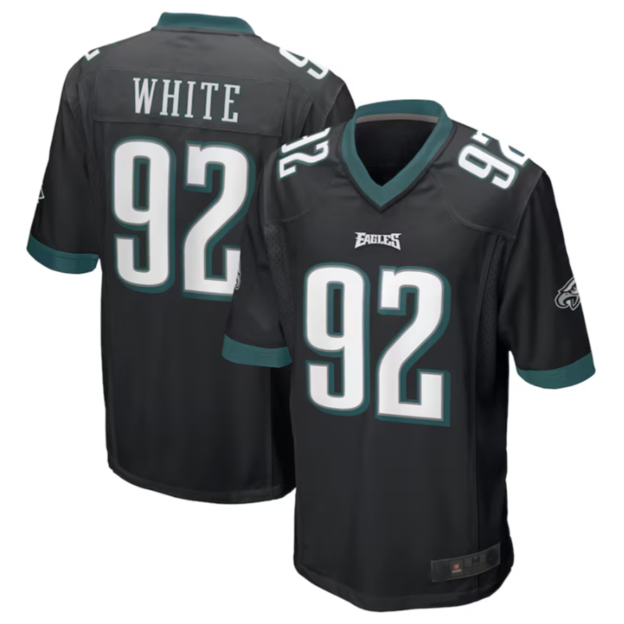 Custom #92 Black PHI Football Shirt Top