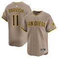 S.Diego Padres #11 Yu Darvish Player Home Limited Baseball Jerseys