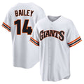 S.Francisco Giants #14 Patrick Bailey Player White Throwback Cooperstown Collection Limited Baseball Jerseys