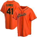 Custom #41 Orange SF Baseball Shirt Top