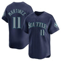 Custom #11 Navy SEA Baseball Shirt Top