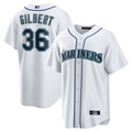S.Mariners #36 Logan Gilbert Player White Home Replica Baseball Jerseys