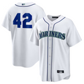 Custom #42 White 2025 Jackie Robinson Day SEA Baseball Shirt Top
