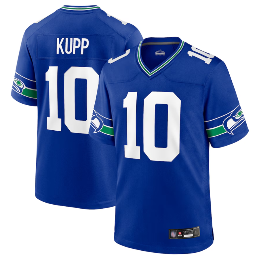 Custom #10 Royal SEA Football Shirt Top