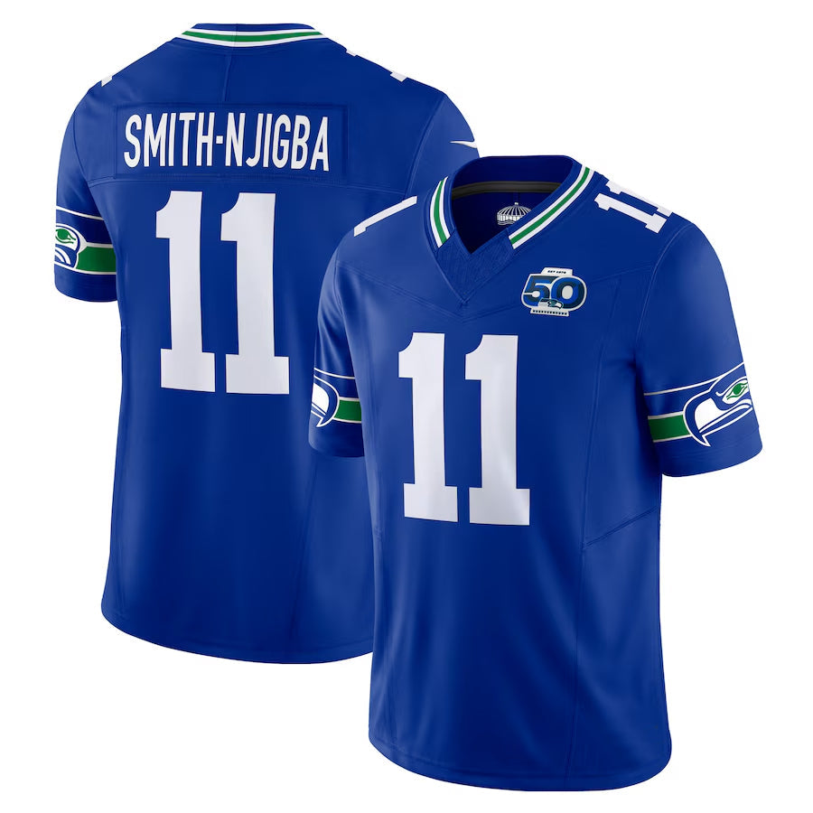Custom #11 Royal SEA Football Shirt Top