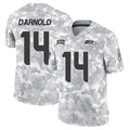 S.Seahawks #14 Sam Darnold Player Arctic Camo Salute to Service Limited Football Jerseys