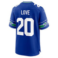 Custom #20 Royal Throwback SEA Football Shirt Top
