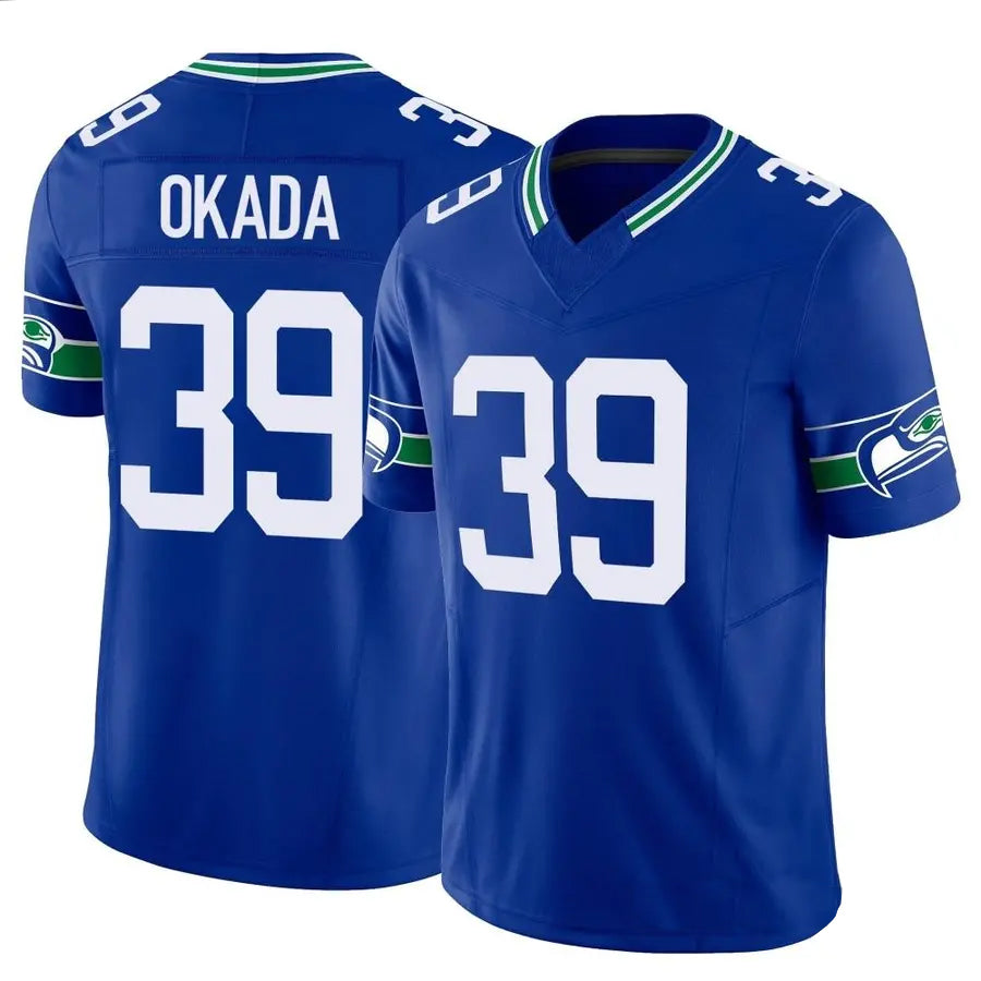Custom #39 Royal SEA Football Shirt Top