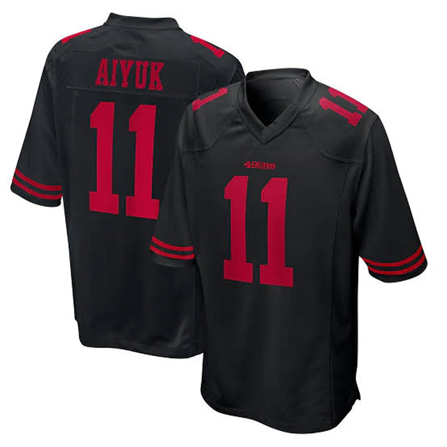 Custom #11 Black SF Football Shirt Top