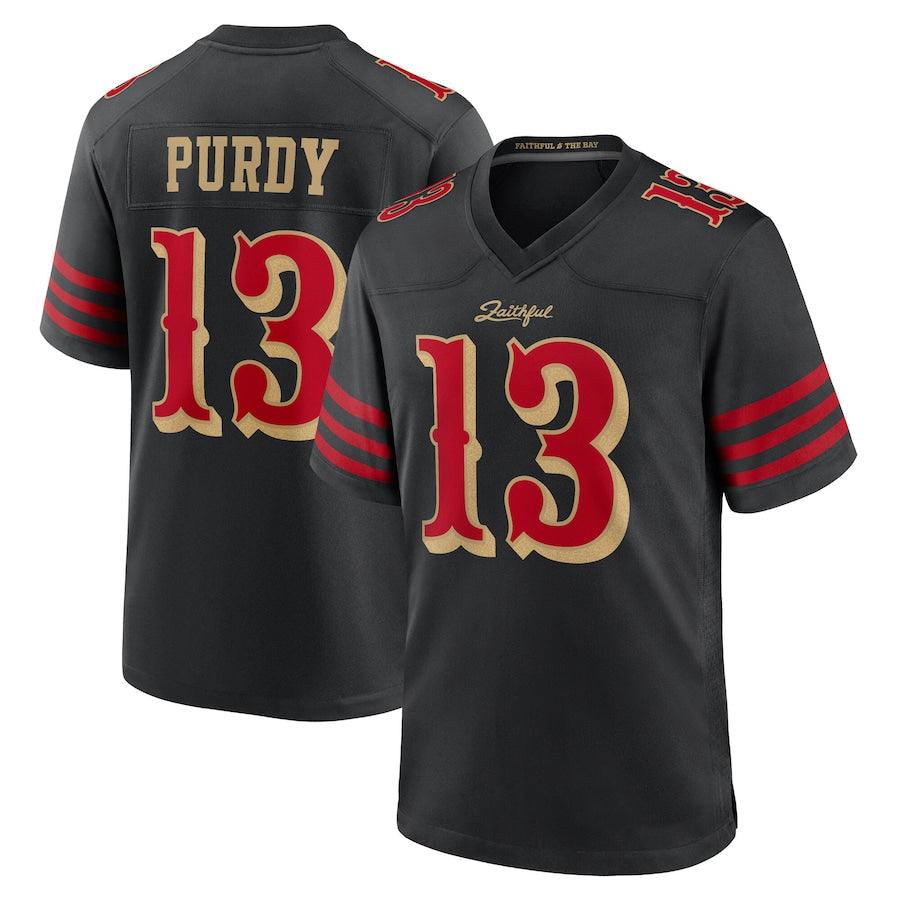 Custom #13 Black SF Football Shirt Top