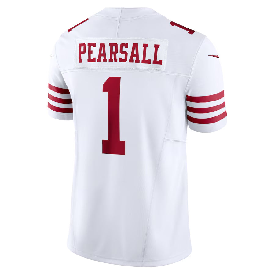 Custom #1 White SF Football Shirt Top