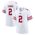 Custom #2 White SF Football Shirt Top