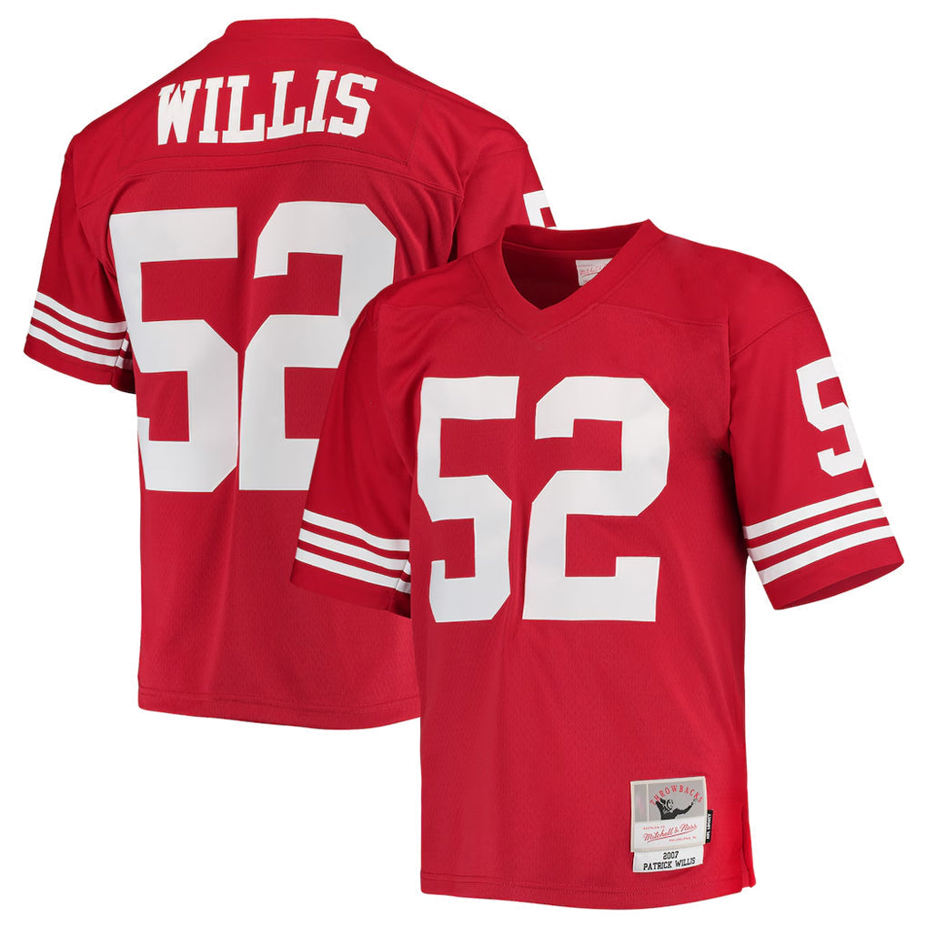 Custom #52 Scarlet SF Football Shirt Top