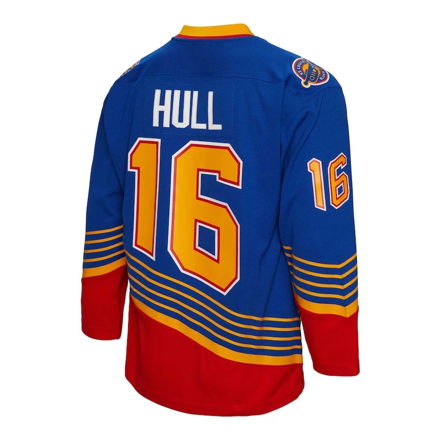 Custom #16 Blue 1995 STL Hockey Shirt Top