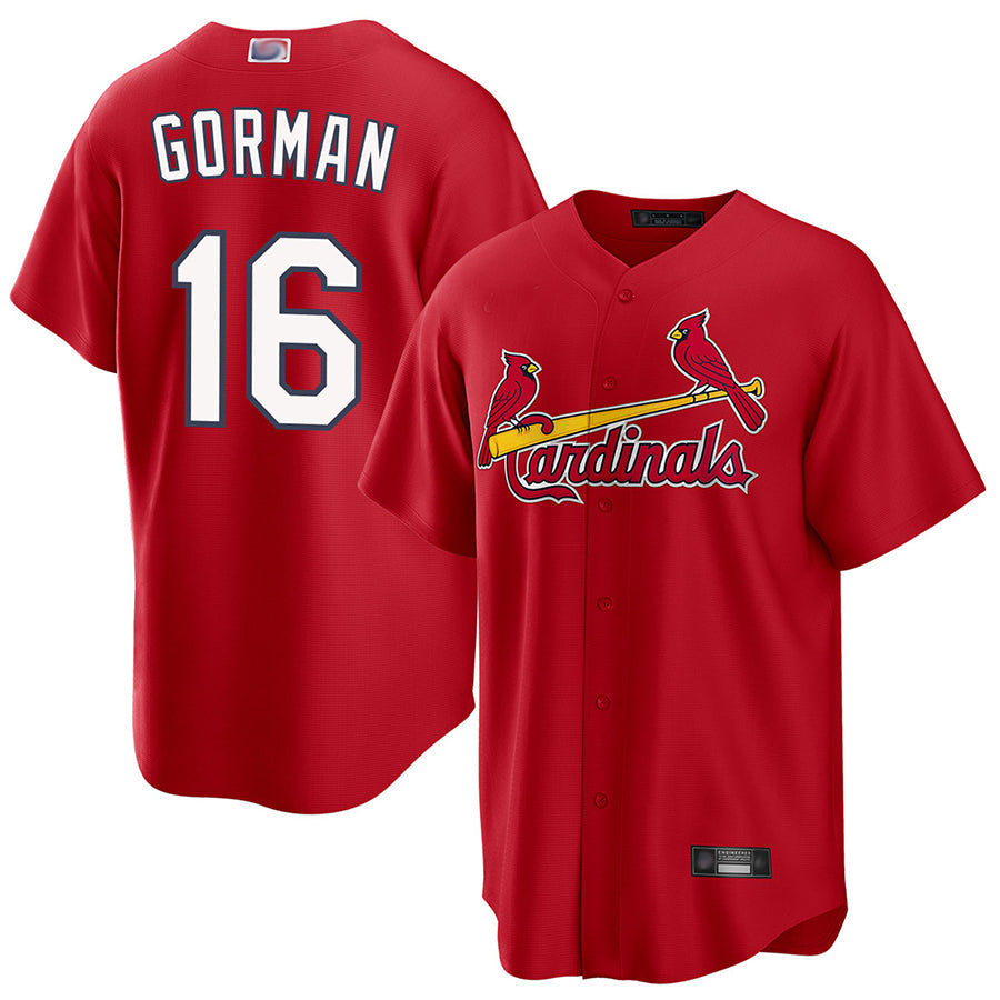 Custom #16 Red STL Baseball Shirt Top
