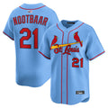 Custom #21 Light Blue STL Baseball Shirt Top