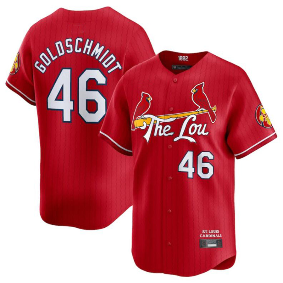 Custom #46 Red City Connect STL Baseball Shirt Top