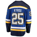 Custom #25 Blue STL Hockey Shirt Top