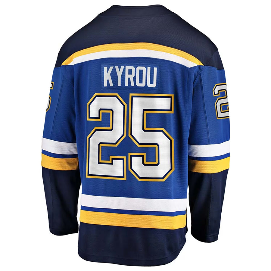Custom #25 Blue STL Hockey Shirt Top