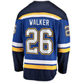 St. L.Blues #26 Nathan Walker Player Fanatics Home Premier Breakaway Blue Hockey Jerseys