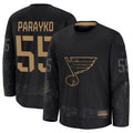 St. L.Blues #55 Colton Parayko Player Fanatics Black Hockey Jerseys